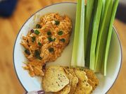 A picture of celery dip