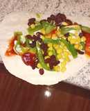 Fajitas con Porotos Negros