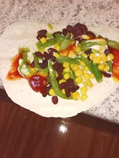 Una foto de Fajitas con Porotos Negros