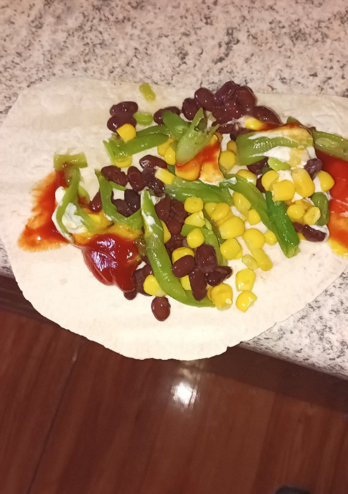 Una foto de Fajitas con Porotos Negros