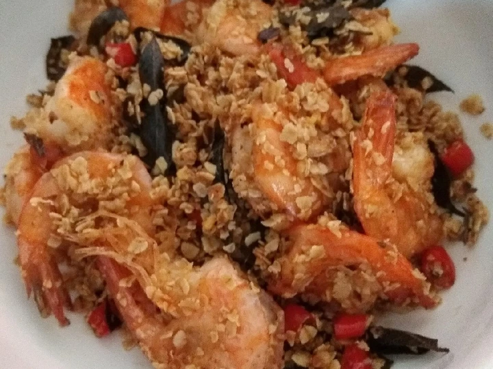 Langkah Gampang Membuat Resep Udang Goreng Oatmeal yang  Bikin Ketagihan Anti Ribet, Mantap