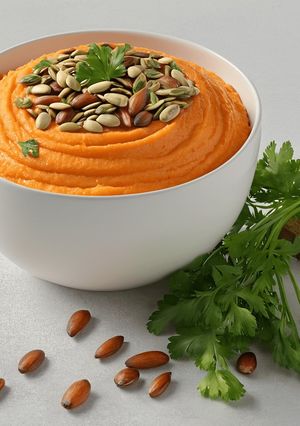 Una foto de Crema de zanahoria saludable
