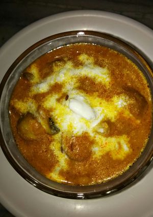 A picture of Mushroom cream masala.