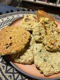 Galletas de avena banana y miel