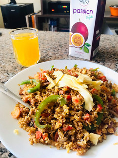 A picture of Left over rice power brunch!!!.