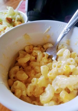 A picture of Rachael's Mac and Cheese.