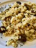 Risotto vegano de setas shiitake, Portobello y Shimeji