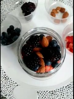 Una foto de Overnight (avena remojada) Desayuno saludable