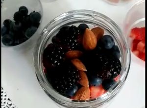 Una foto de Overnight (avena remojada) Desayuno saludable