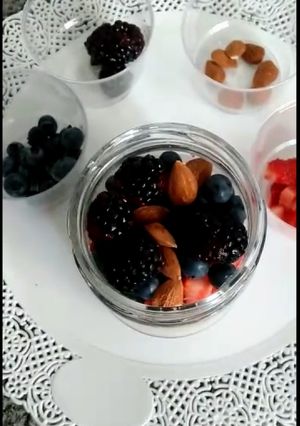 Una foto de Overnight (avena remojada) Desayuno saludable