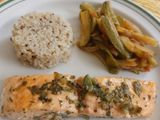 Salmón en marinada de chile jalapeño