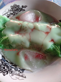 Foto resep Es pisang ijo (Dadar)
