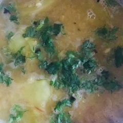Raw papaya gourd daal A picture of Raw papaya gourd daal.