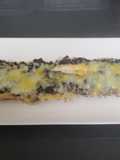 Pan con complejo de pizza de morcilla