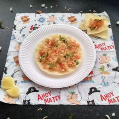 A picture of Chatpata masala papad.