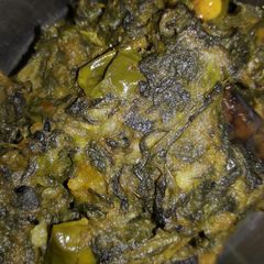 A picture of Spinach stir fry.