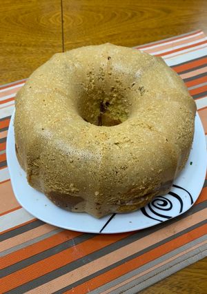 Una foto de Bizcochuelo rápido marmolado