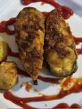 Fried mackerel with herbed potatoes