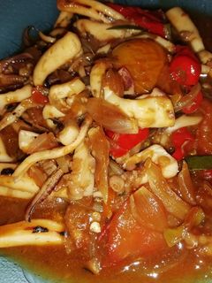 Foto resep Cumi kuah pedas