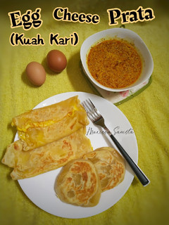 Foto resep 65. Egg Cheese Prata (Roti Canai/Roti Maryam)