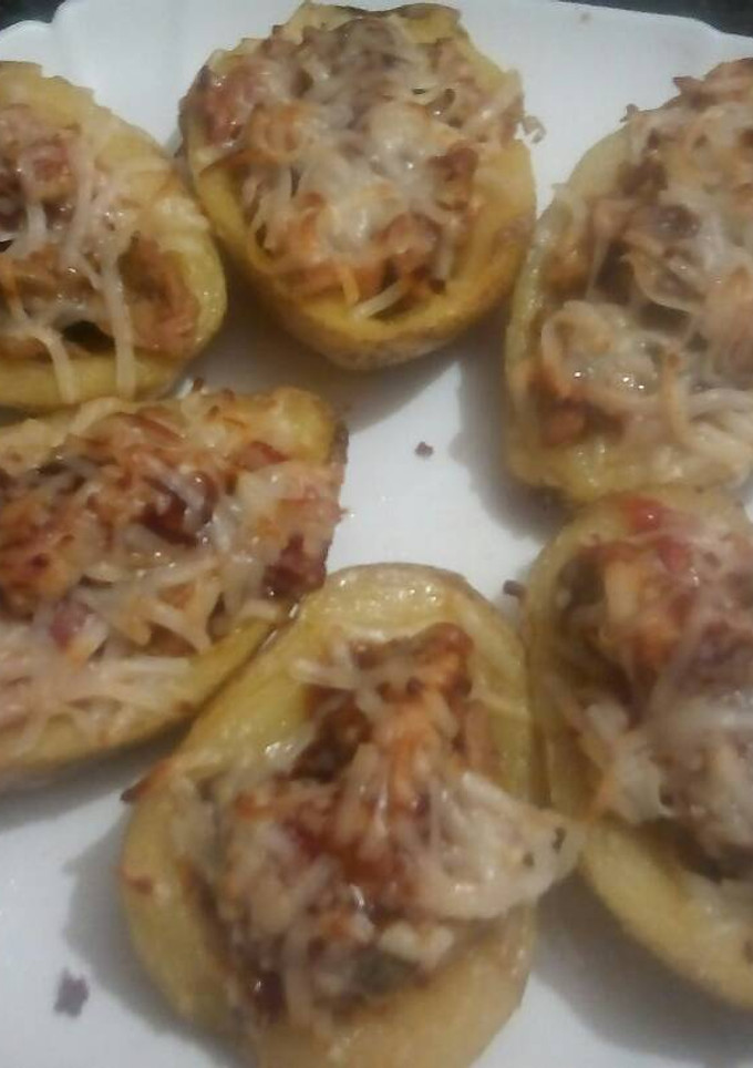 Una foto de Patatas pizzas 