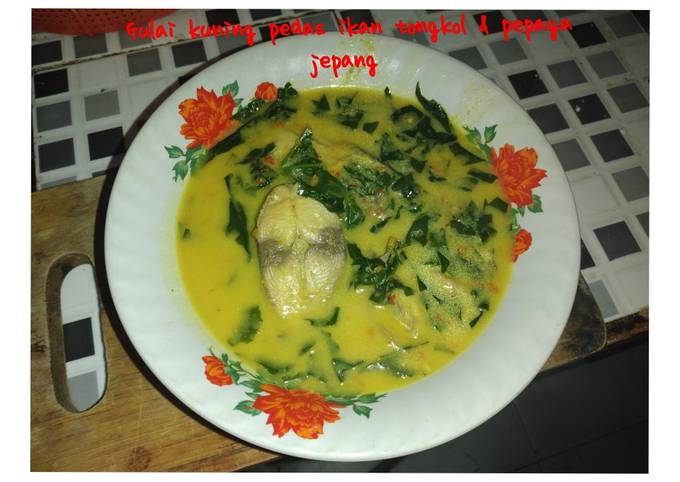 Resep 🥗Gulai kuning Pedes ikan tongkol &amp; pepaya jepang🥗 Anti Gagal