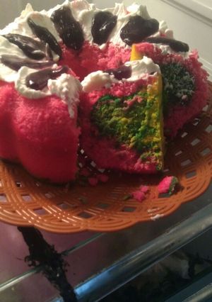 Foto resep 07 Bolu Air Rainbow kukus