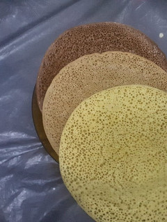 Una foto de Baghrir: crepes Marroquí