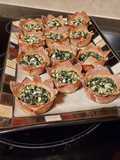 Spanakopita Wonton Cups