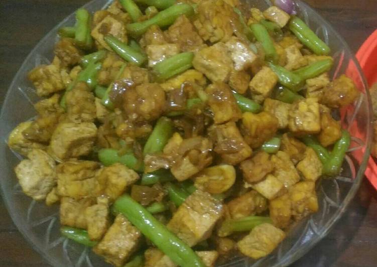 Orek Tempe Tahu Buncis