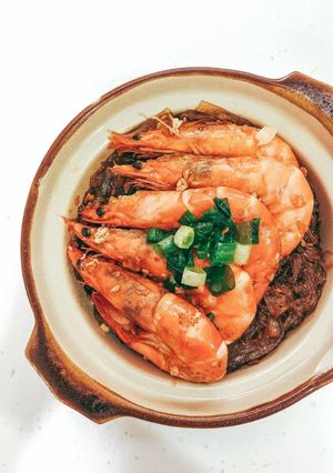 鮮蝦粉絲煲(簡易版) 的食譜成品照片