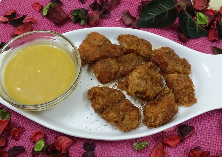 Recipe of Perfect Lahori Fried Fish With Honey Mustard Dip.