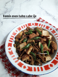 Foto resep Tumis usus tahu cabe ijo