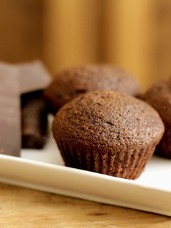Una foto de Muffins de Chocolate Negro