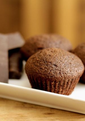Una foto de Muffins de Chocolate Negro