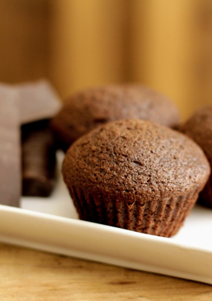 Una foto de Muffins de Chocolate Negro