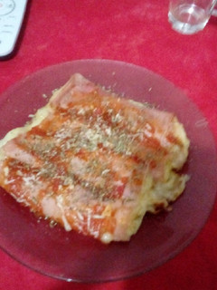 Una foto de Canelones de jamón y vegetales
