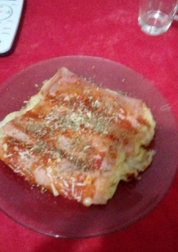 Una foto de Canelones de jamón y vegetales