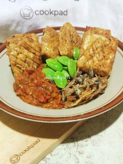 Foto resep Penyet Tempe Teri Lalap Pete