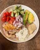 Mediterranean chicken bowl