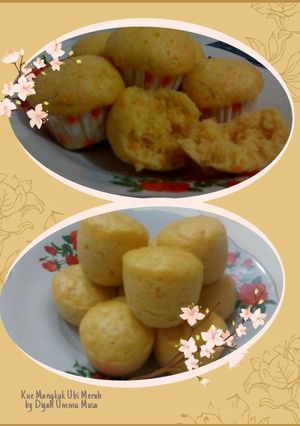 Foto resep Kue Mangkuk Ubi Merah Menul