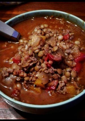 Una foto de Guiso de lentejas