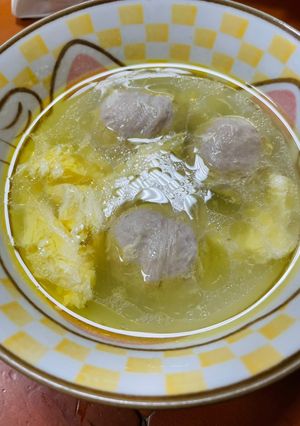 貢丸蛋花湯 的食譜成品照片
