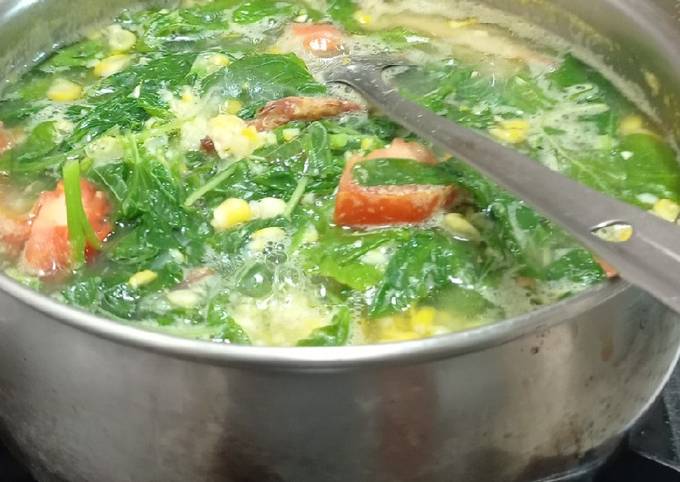 Resep Sayur Bening Bayam Jagung Oleh Utami Kristiono Cookpad