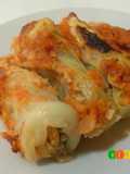 Rollitos de col con gambas