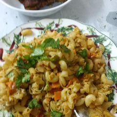 Macaroni Pasta - Indian style A picture of Macaroni Pasta - Indian style.