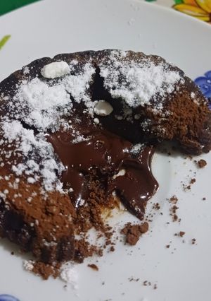 Una foto de Volcán de chocolate. #Coulant de chocolate