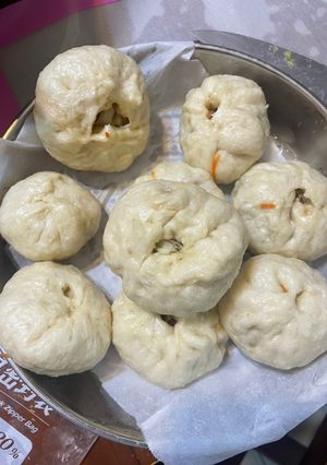 A picture of Cabbage Steamed Buns (Old Dough Method).