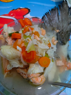Foto resep Salmon soup sederhana