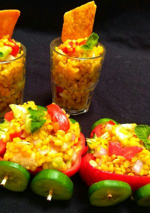 A picture of High Protein Moongdal salad.